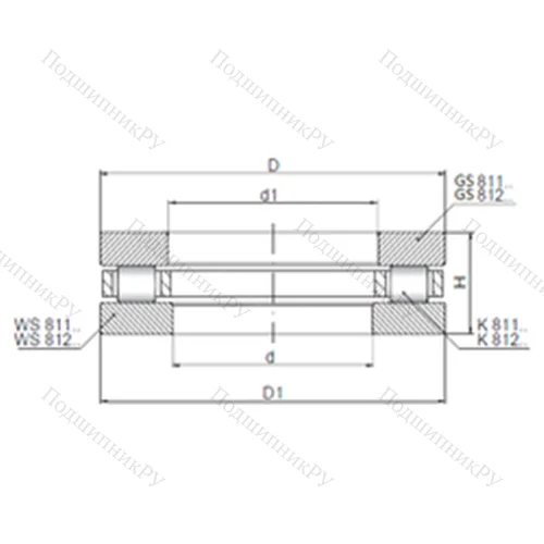 Подшипник роликовый упорный 81224 от производителя  CX