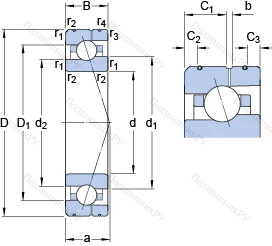 Подшипник 7018 CE/HCP 4AL в Владимире