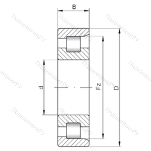 Подшипник роликовый радиальный NF 321 E от производителя  CX
