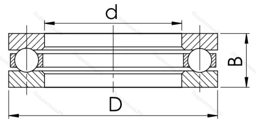 Упорный шариковый подшипник 8320 (51320)