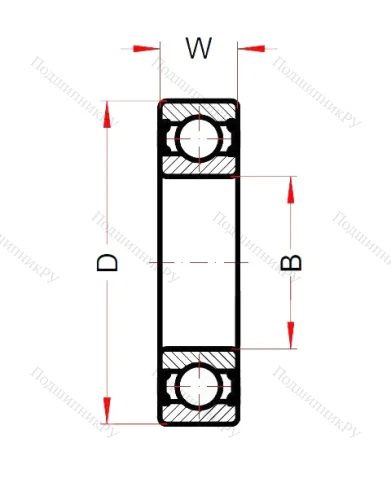 Высокотемпературный подшипник 6201 BHTS ZZ C 4 220°-250° от производителя  SNB Высокотемпературный подшипник 6201 BHTS ZZ C 4 220°-250° от производителя  SNB