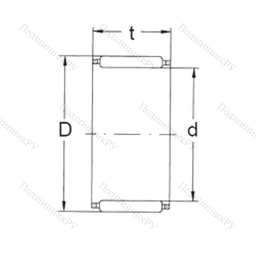 Подшипник игольчатый радиальный K 40X 48X 25