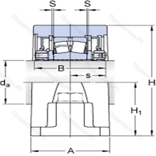 Стационарные роликоподшипниковые узлы (SKF ConCentra, для дюймовых валов) SYR 2 3/16 N