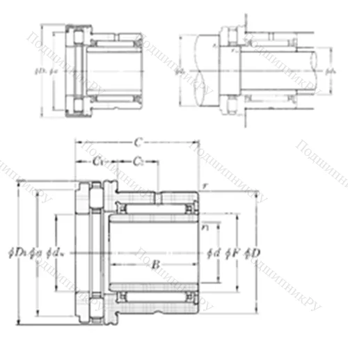 Подшипник комбинированный NKXR 45T 2Z+IR 40?45?20