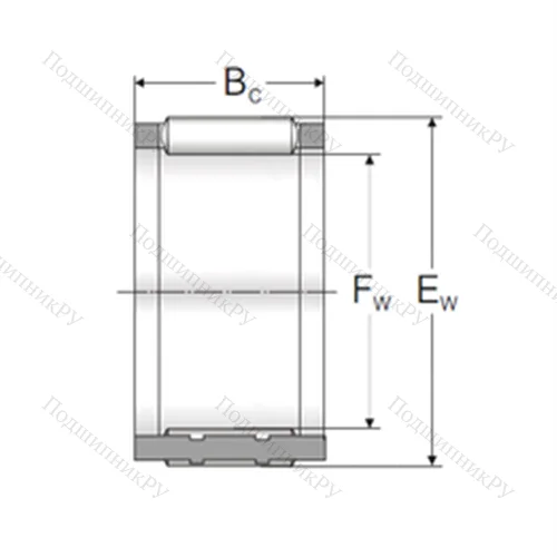 Подшипник игольчатый радиальный K 33x45X 18 от производителя  MPZ Подшипник игольчатый радиальный K 33x45X 18 от производителя  MPZ