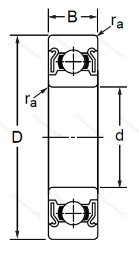 Однорядный шариковый подшипник SS 6205 ZZ (80205 Ю ГОСТ) в Владимире
