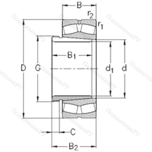 Подшипник роликовый радиальный самоцентрирующийся 239/600-K-MB-W 33+AH 39/600 от производителя  NKE