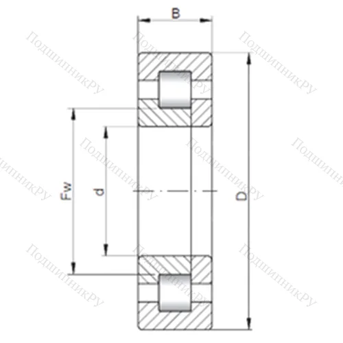 Подшипник роликовый радиальный NUP 3321 от производителя  CX