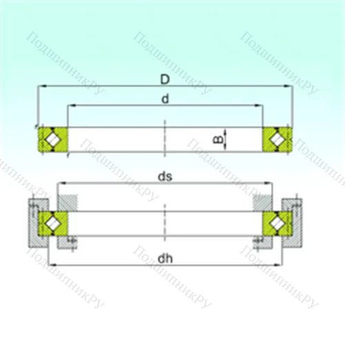 Подшипник роликовый опорно-поворотный CRBC 11020 от производителя  ISB Подшипник роликовый опорно-поворотный CRBC 11020 от производителя  ISB