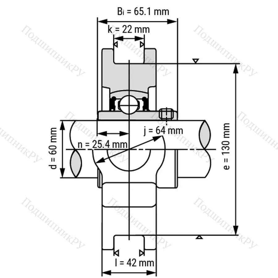 Подшипниковый узел UCT 320 - Вал: 100 мм
