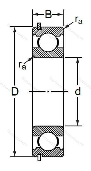 Шариковый однорядный подшипник 50312 (6312 NR) в Владимире