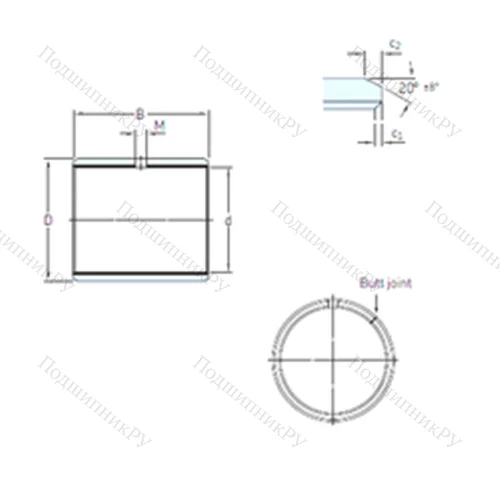 Подшипник скольжения PCM 859030 E