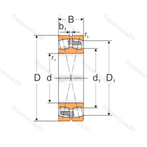 Подшипник роликовый радиальный самоцентрирующийся 22320 ACMAW 33