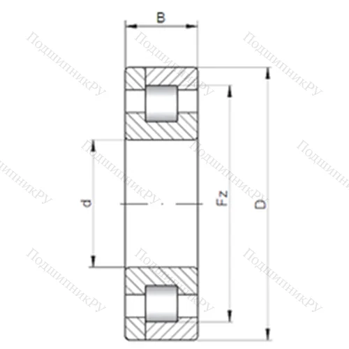 Подшипник роликовый радиальный NP 321 E от производителя  CX
