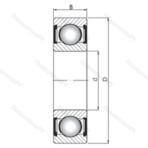 Подшипник шариковый радиальный 6301 ZZ от производителя  CX