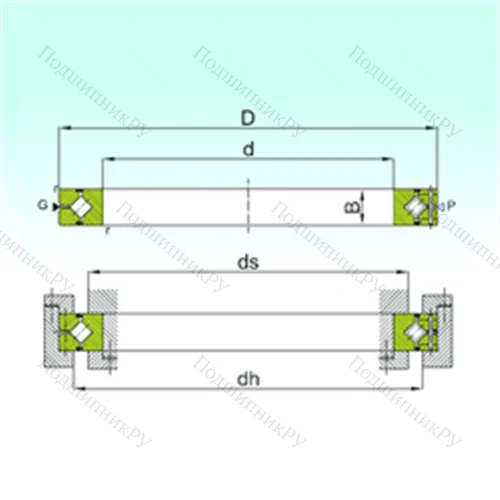 Подшипник роликовый опорно-поворотный CRBH 10020 A от производителя  ISB Подшипник роликовый опорно-поворотный CRBH 10020 A от производителя  ISB
