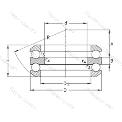 Подшипник шариковый упорный 54218-MP