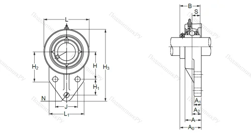 Подшипниковый узел UCFK 209 (UCFH 209) в Владимире