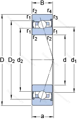 Подшипник S 71907 CB/P 4A