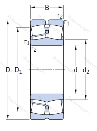 Сферический роликовый подшипник 23128 CC/C 3W 33 от производителя  SKF