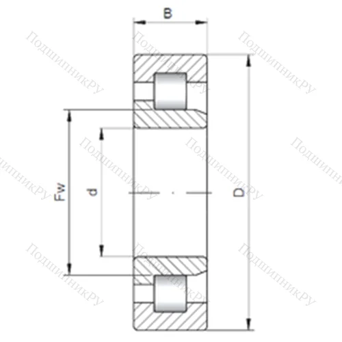 Подшипник роликовый радиальный NJ 3321 от производителя  CX
