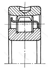 Подшипник  402319 размер 95x200x45 от производителя  ГПЗ-3 Подшипник  402319 размер 95x200x45 от производителя  ГПЗ-3