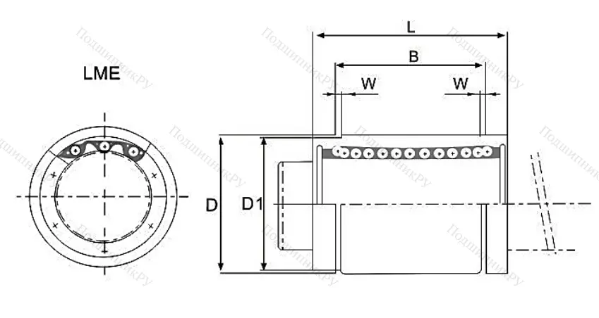 Подшипник LM 25 UU в Владимире