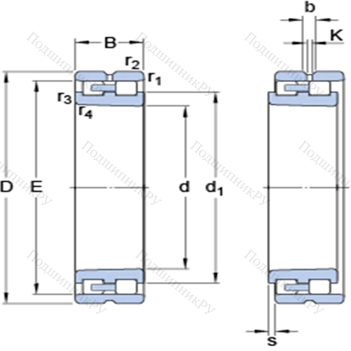 Прецизионные двухрядные цилиндрические роликоподшипники NN 3032 K/SPW 33 от производителя  SKF