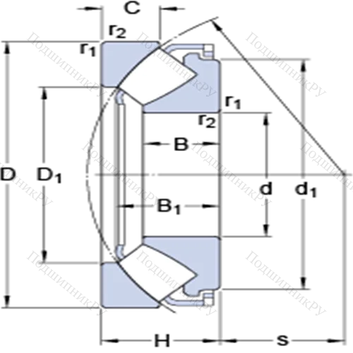 Упорные сферические роликоподшипники 29416 E от производителя  SKF Упорные сферические роликоподшипники 29416 E от производителя  SKF