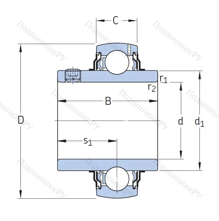 Корпусный подшипник YAR 206-2F в Владимире