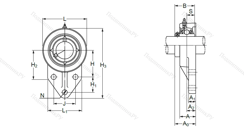 Подшипниковый узел UCFK 207 (UCFH 207) в Владимире