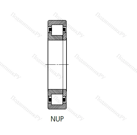 Цилиндрический роликовый подшипник 92218 (NUP 218) в Владимире