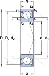 Подшипник S 71904 CD/P 4A