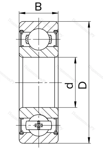Шариковый однорядный подшипник 80104 (6004 ZZ) в Владимире