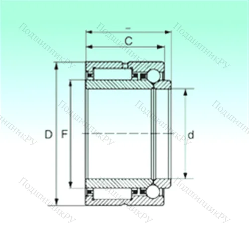 Подшипник комбинированный NKIB 5907