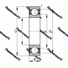 Подшипник S 6209-2RSR