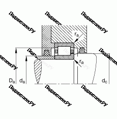 Подшипник NJ 2308-E-TVP 2