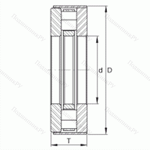 Подшипник роликовый упорный RCT 24-A от производителя  INA Подшипник роликовый упорный RCT 24-A от производителя  INA