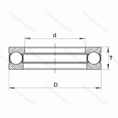Подшипник шариковый упорный W 5 от производителя  INA Подшипник шариковый упорный W 5 от производителя  INA