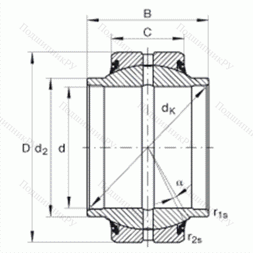 Подшипник шарнирный GE 35-HO-2RS