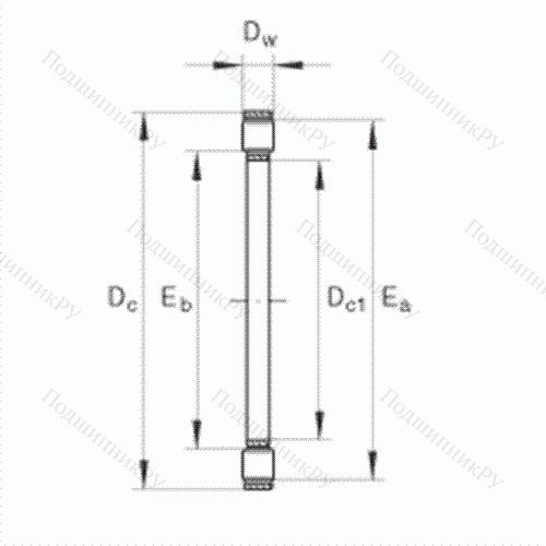 Подшипник роликовый упорный K 81134-TV от производителя  INA Подшипник роликовый упорный K 81134-TV от производителя  INA