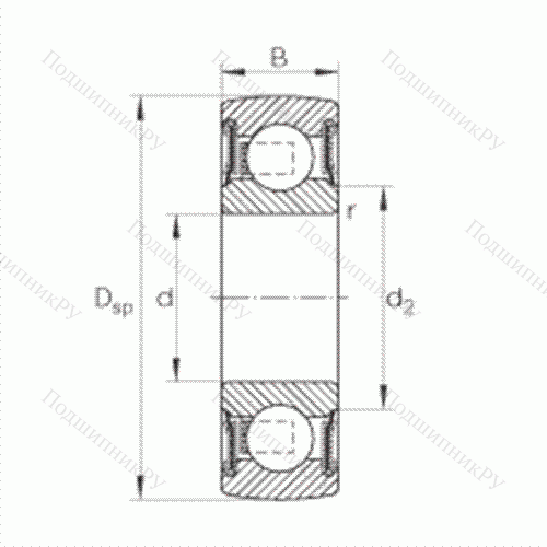 Подшипник шариковый закрепляемый 201-NPP-B от производителя  INA Подшипник шариковый закрепляемый 201-NPP-B от производителя  INA