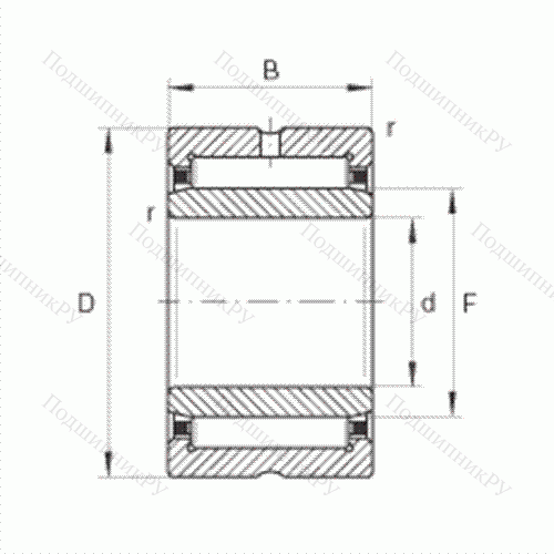 Подшипник роликовый игольчатый NKI 20/16